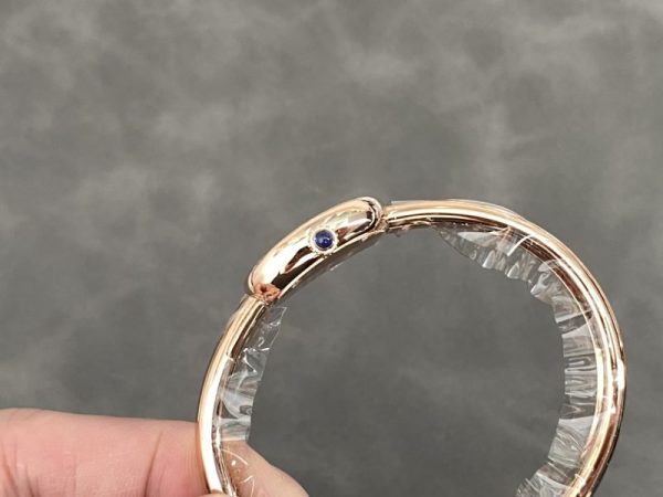 Cartier Baignoire de Cartier Rose Gold Silver Dial Mini Model Best Replica (Wrist Size 15, 16, 17cm) - Image 5