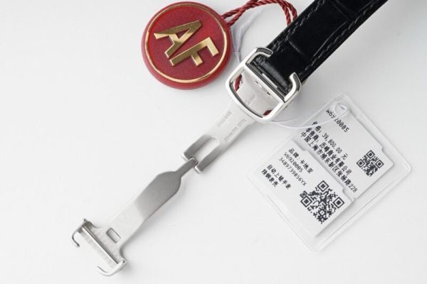 Cartier Ballon Bleu W6920085 White Dial Leather Quartz Movement Best Replica AF 33mm - Image 8