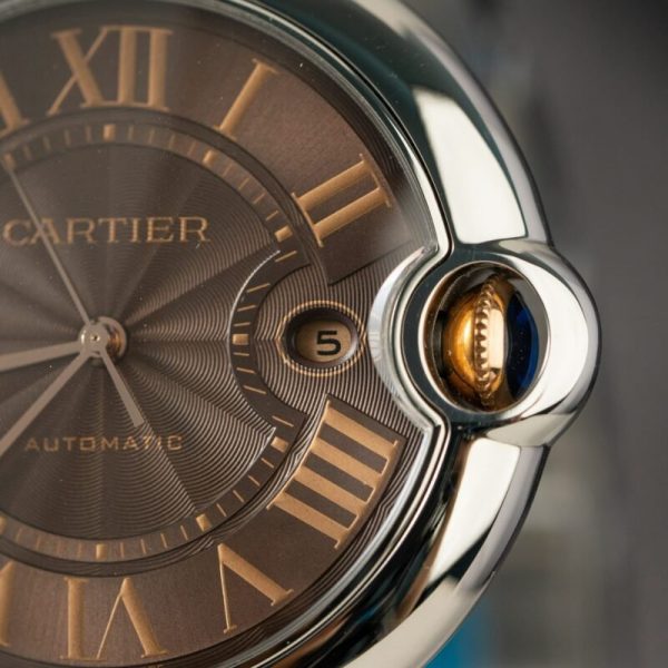 Cartier Ballon Bleu W6920032 Two Tone Brown Dial Best Replica AF 42mm - Image 4