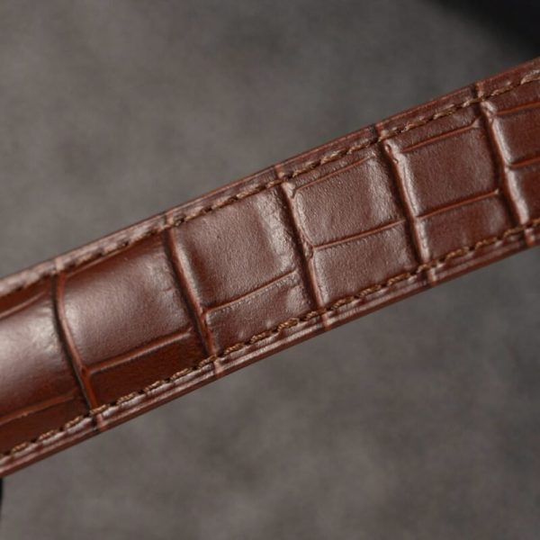Cartier Ballon Bleu W6920037 Rose Gold Brown Dial Leather Strap Best Replica AF 42mm - Image 8