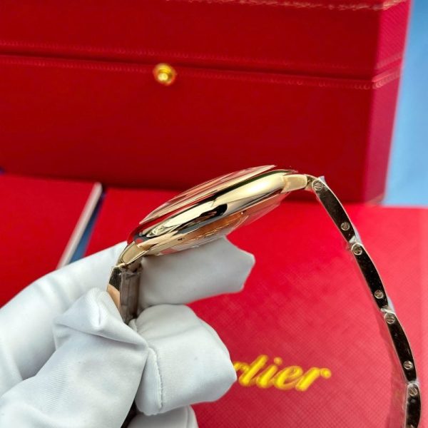 Cartier Ballon Bleu WGBB0039 Rose Gold White Dial Best Replica AF 42mm - Image 5