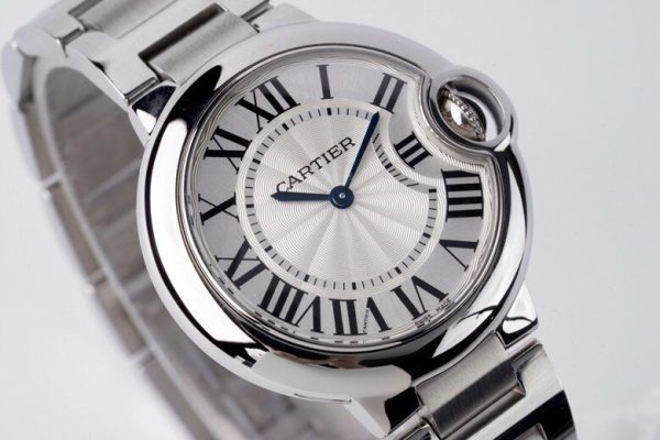 Cartier Ballon Bleu W6920084 White Dial Bracelet Best Replica AF 33mm - Image 2