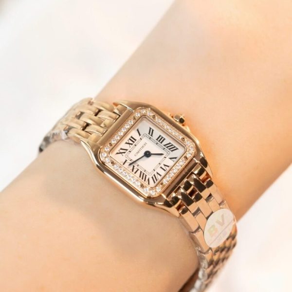 Cartier Panth??re WJPN0049 Rose Gold Diamond Bezel Ladies Replica BVF 22mm x 30mm - Image 3