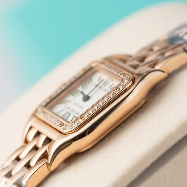 Cartier Panth??re WJPN0049 Rose Gold Diamond Bezel Ladies Replica BVF 22mm x 30mm - Image 4