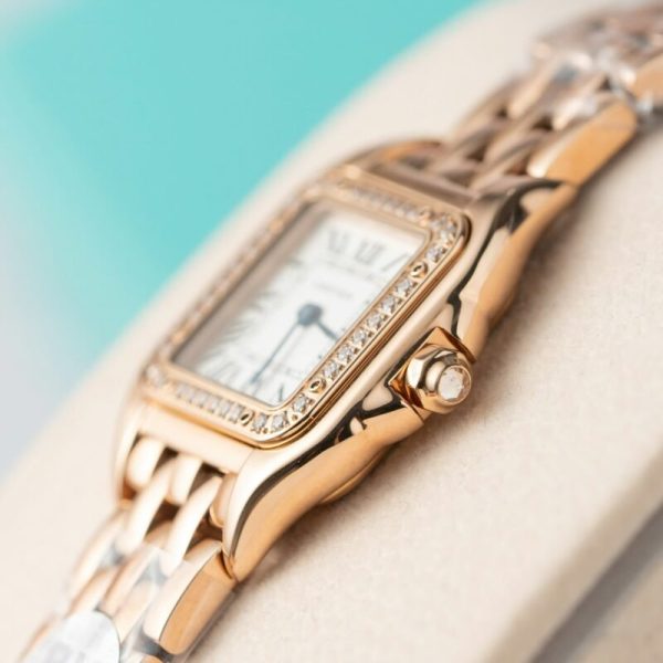 Cartier Panth??re WJPN0049 Rose Gold Diamond Bezel Ladies Replica BVF 22mm x 30mm - Image 5