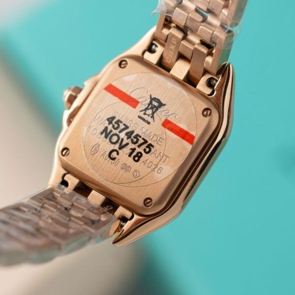 Cartier Panth??re WJPN0049 Rose Gold Diamond Bezel Ladies Replica BVF 22mm x 30mm - Image 6