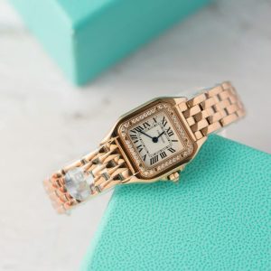 Cartier Panth??re WJPN0049 Rose Gold Diamond Bezel Ladies Replica BVF 22mm x 30mm