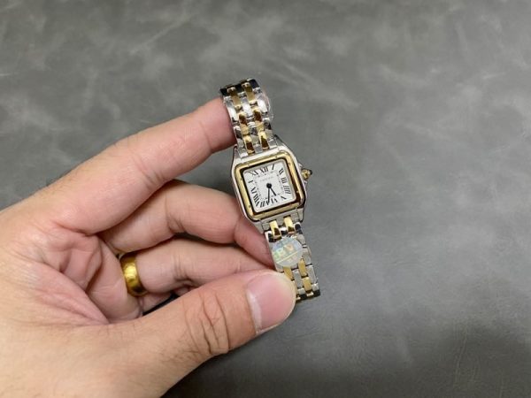 Cartier Panth??re de Cartier Small Model Two Tone Yellow Gold White Dial Best Replica BVF 23mm x 30mm