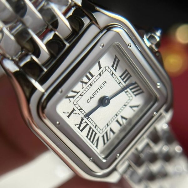 Cartier Panth??re de Cartier Steel Small Model White Dial Best Replica BVF 23mm x 30mm - Image 3