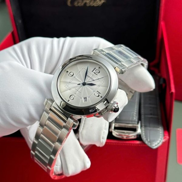 Cartier Pasha de Cartier WSPA0009 Steel White Dial Best Replica BVF 41mm - Image 3