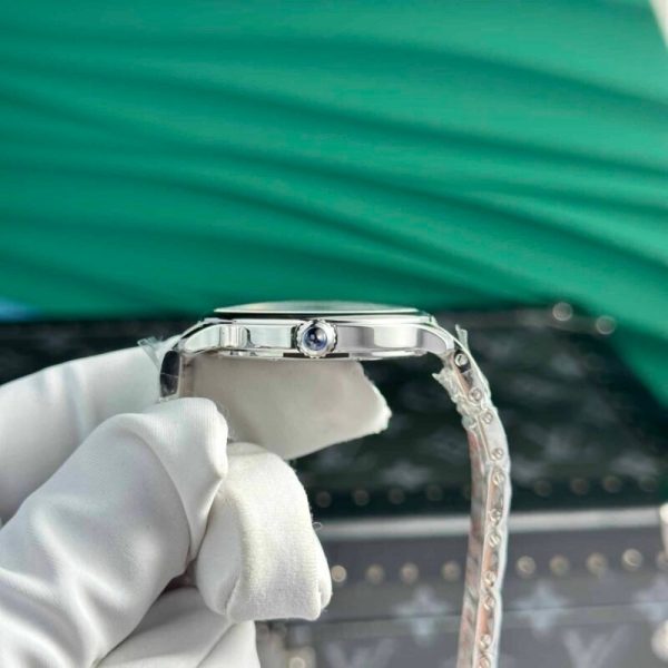 Cartier Ronde Must White Dial Steel Bracelet Best Replica AF 36mm - Image 5