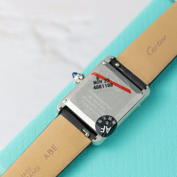 Cartier Tank Must W4TA0031 Ladies Small Model Diamond Bezel Replica 29.5 mm x 22 mm - Image 6