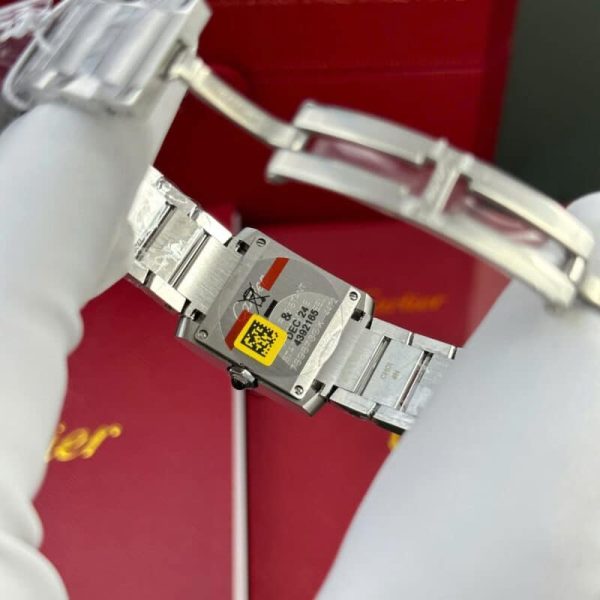 Cartier Tank Francaise WSTA0065 Small Model Ladies Silver Sunray Dial Replica 25.7 x 21.2mm - Image 6