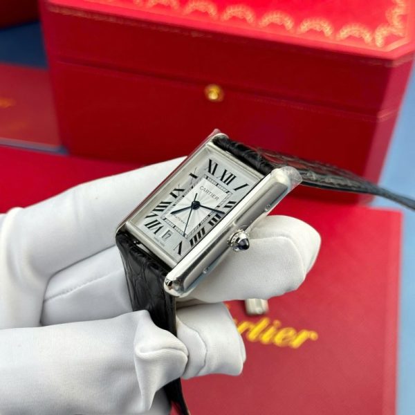 Cartier Tank Must WSTA0040 Extra Large Silver Dial Best Replica AF 31mm x 41mm - Image 5