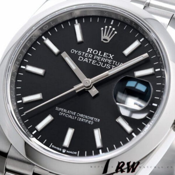 Rolex Datejust 126200 Black Index Dial Stainless Steel 36MM Unisex Replica Watch - Image 2