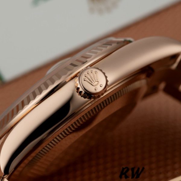 Rolex Day-Date 118235 Rose Gold Champagne Diamond Dial 36mm Unisex Replica Watch - Image 4