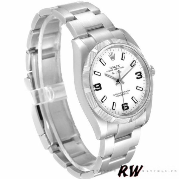 Rolex Oyster Perpetual air-king 114210 White Dial 34mm Unisex replica watch - Image 2