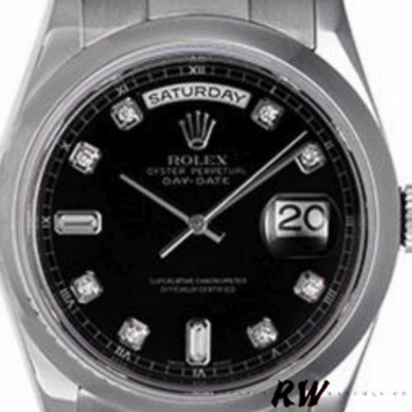 Rolex Day-Date 118209 Black dial 36mm Unisex Replica Watch - Image 2