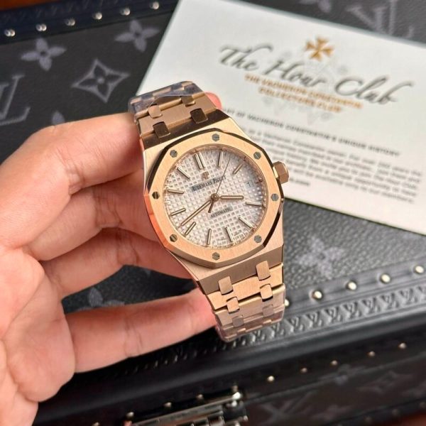 Audemars Piguet Royal Oak 15450OR Rose Gold White Dial Replica IP Factory 41mm - Image 2