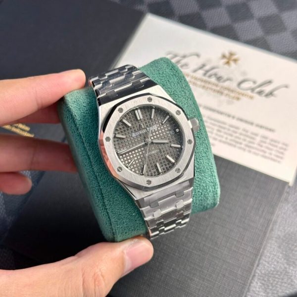 Audemars Piguet Royal Oak 15450ST Grey Dial Steel Bracelet Best Replica APS Factory 37m - Image 2