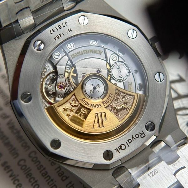 Audemars Piguet Royal Oak 15450ST Grey Dial Steel Bracelet Best Replica APS Factory 37m - Image 8