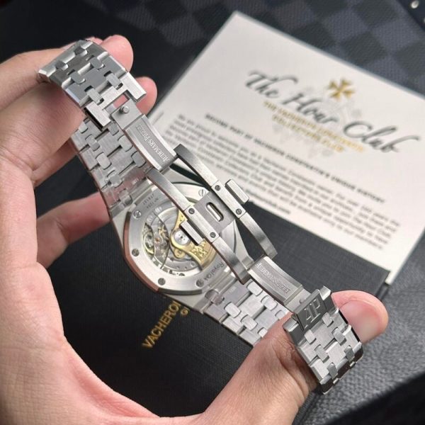 Audemars Piguet Royal Oak 15450ST Blue Dial Steel Bracelet Top Quality Replica APS Factory 37mm - Image 8