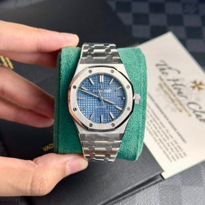 Audemars Piguet Royal Oak 15450ST Blue Dial Steel Bracelet Top Quality Replica APS Factory 37mm