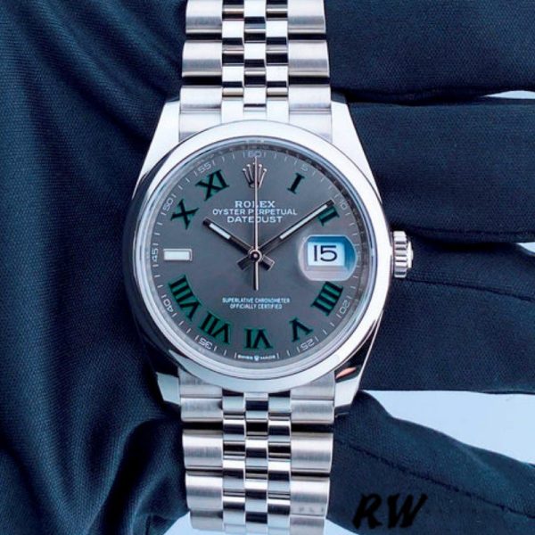 Rolex Datejust 126200 Grey Wimbledon dial Stainless Steel 36MM Unisex Replica Watch - Image 2