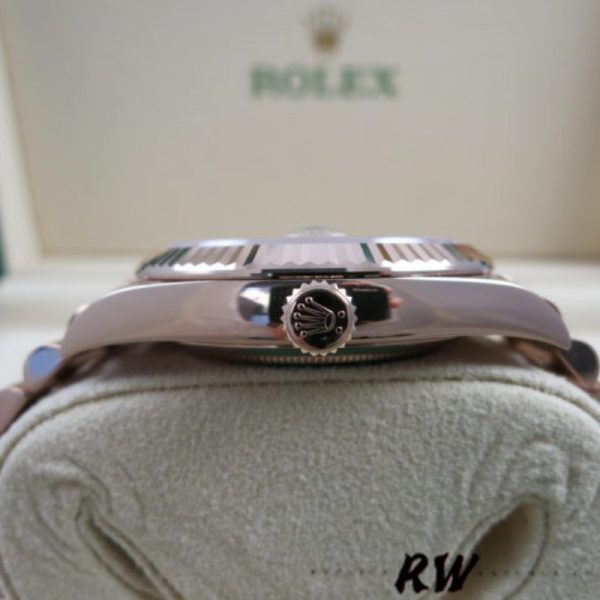 Rolex Day-Date 228345RBR Sundust Stripe Motif Dial Diamond Bezel 40mm Mens Replica Watch - Image 4