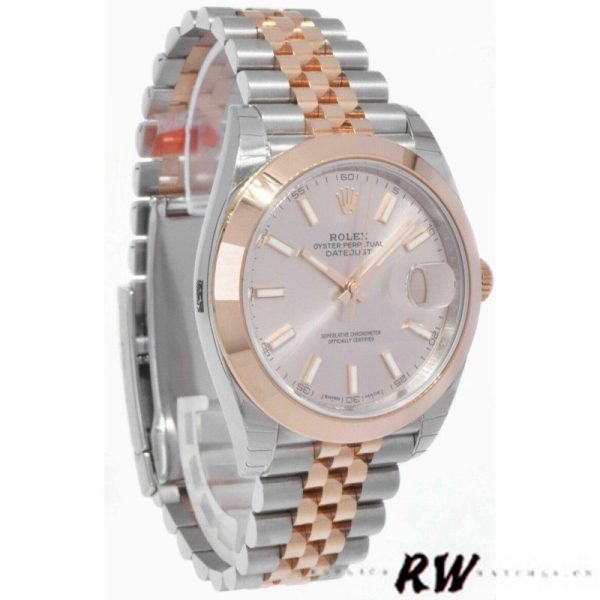 Rolex Datejust 126301 Rose Gold Sundust Index Dial 41MM Mens Replica Watch - Image 3