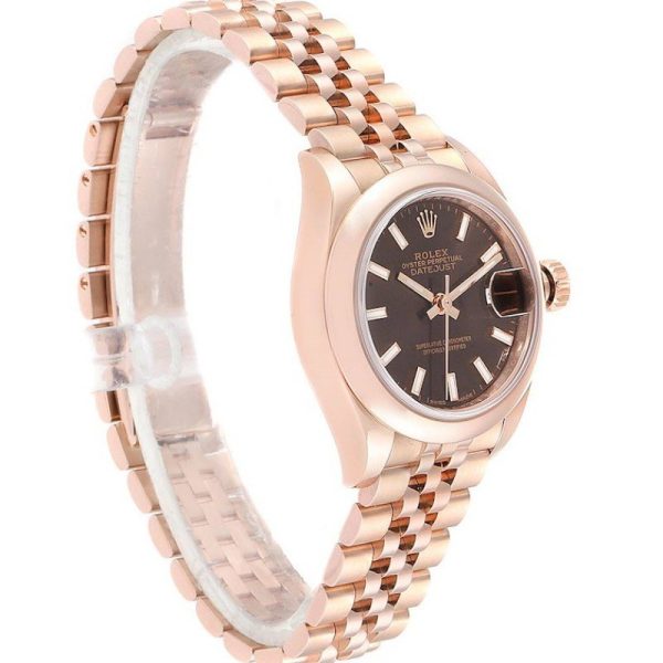 Rolex Datejust 279165 Chocolate Brown Dial Domed Bezel 28mm Lady Replica Watch - Image 2