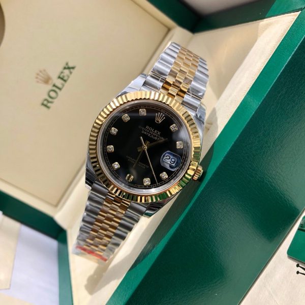 Rolex Datejust 126233 Black Diamond Dial 36MM Unisex Replica Watch - Image 3