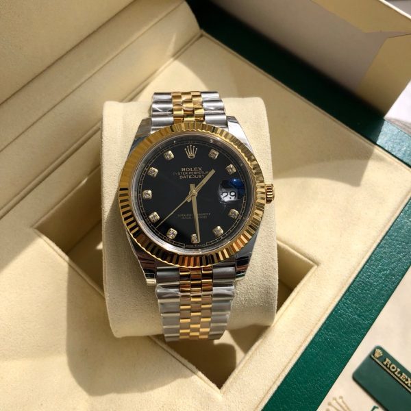 Rolex Datejust 126233 Black Diamond Dial 36MM Unisex Replica Watch - Image 2