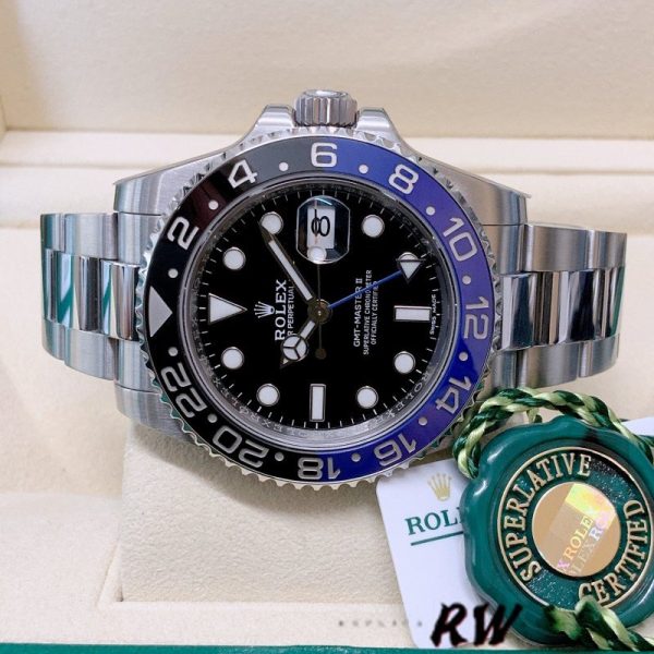 Rolex GMT-Master II Batman 116710BLNR Black Dial 40mm Mens Replica Watch - Image 4