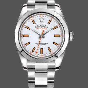 Rolex Milgauss 116400 Automatic White Dial 40mm Mens Replica Watch