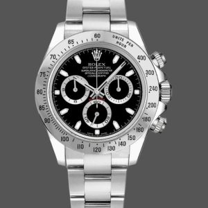 Rolex Daytona 116520 Stainless Steel Case Black Dial 40MM Mens Replica Watch