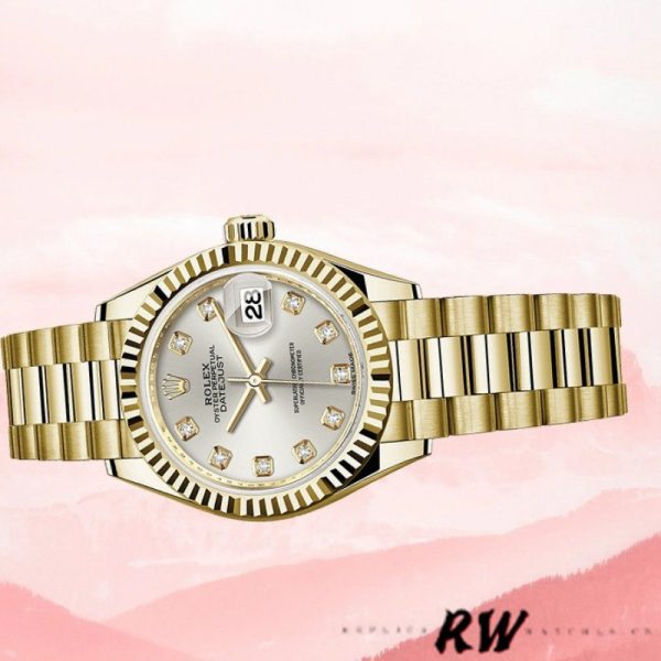Rolex Datejust 126334 Fluted Bezel Silver Dial 41MM Mens Replica Watch - Image 4