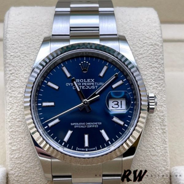 Rolex Datejust 126234 Blue Index Dial Stainless Steel 36MM Unisex Replica Watch - Image 2