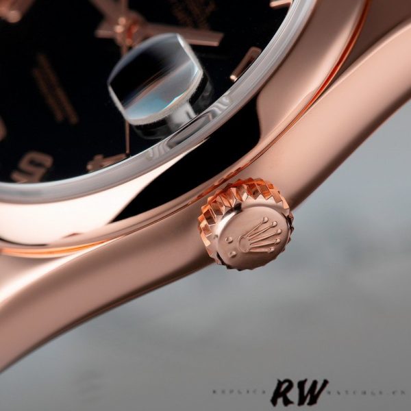 Rolex Day-Date 118205 Black Arabic Dial 36mm Unisex Replica Watch - Image 3