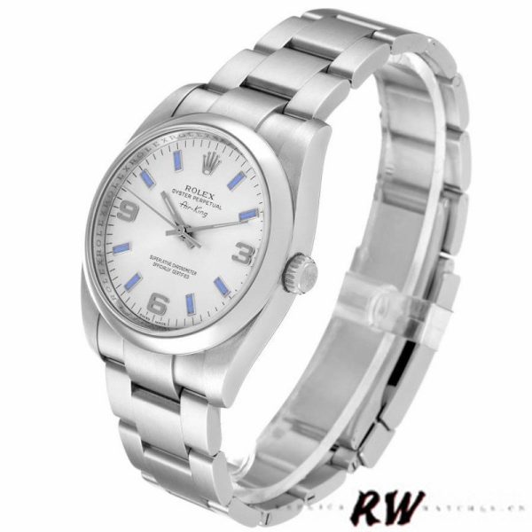 Rolex Oyster Perpetual Air-King 114200 Silver Dial 34mm Unisex Replica watch - Image 3