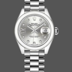 Rolex Datejust 279166 Silve Dial Diamond Domed Bezel 28mm Lady Replica Watch