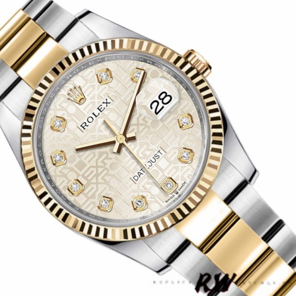 Rolex Datejust 126233 Silver Jubilee Dial 36MM Unisex Replica Watch - Image 3