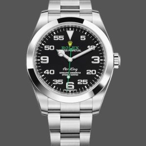 Rolex Air-King Stainless Steel Black Arabic Dial 116900 40mm Mens Replica Watch