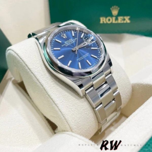 Rolex Datejust 126200 Blue Dial Stainless Steel 36MM Unisex Replica Watch - Image 3