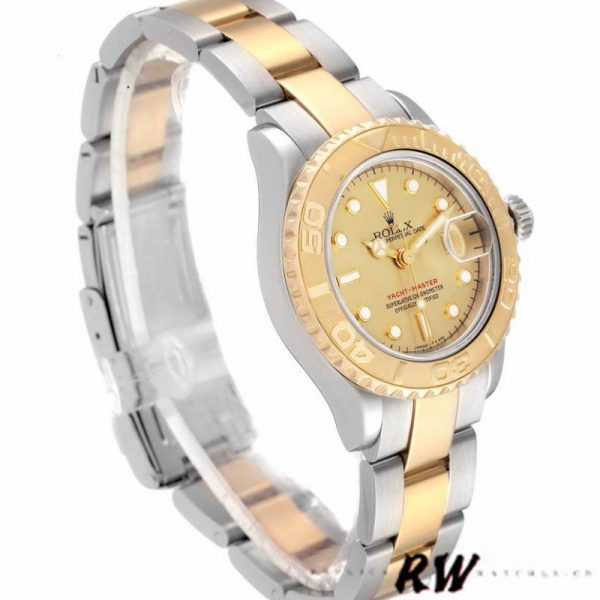 Rolex Yacht Master 169623 Steel Yellow Gold Champagne Dial 29MM Lady Replica Watch - Image 2