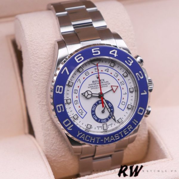 Rolex Yacht Master II 116680 White Square Dial 44mm Mens Replica Watch - Image 4