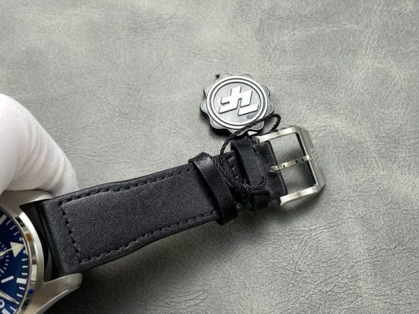 IWC Pilot Chronograph Petit Prince IW377717 Blue Dial Leather Strap Best Replica ZF 43mm - Image 8