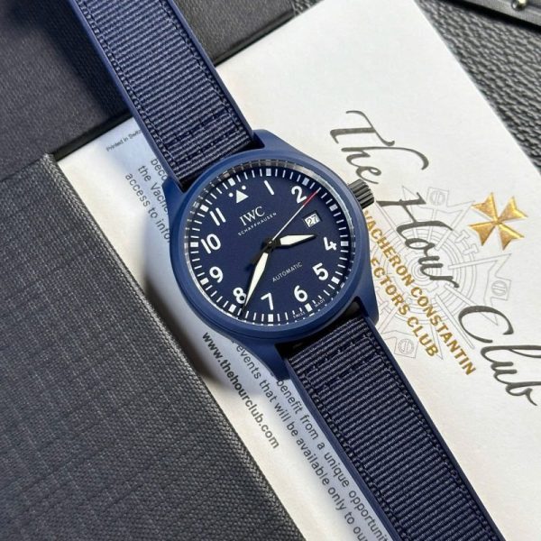 IWC Pilot??s Watch Laureus Sport Blue Ceramic Blue Dial Best Copy V7 Factory 41mm - Image 2