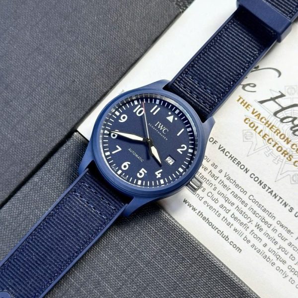 IWC Pilot??s Watch Laureus Sport Blue Ceramic Blue Dial Best Copy V7 Factory 41mm - Image 3