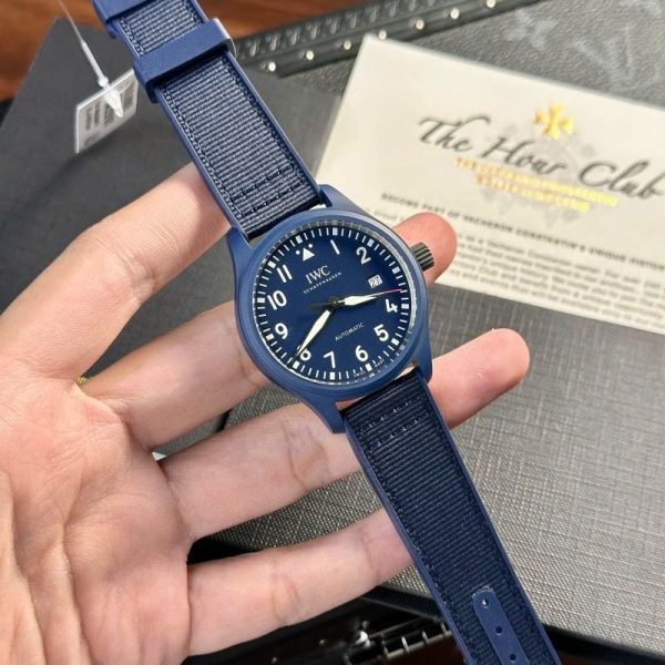 IWC Pilot??s Watch Laureus Sport Blue Ceramic Blue Dial Best Copy V7 Factory 41mm - Image 4